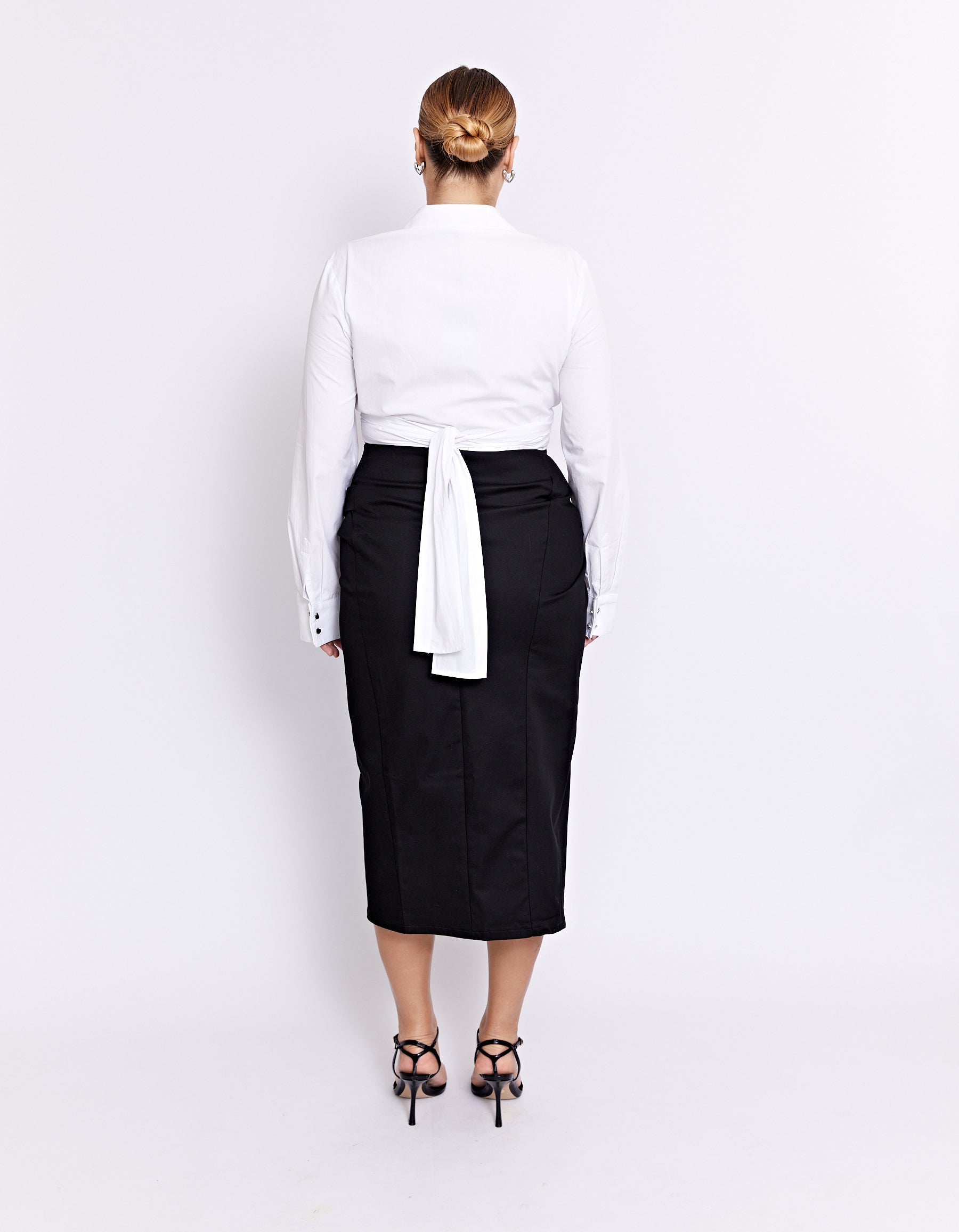 PARKS MIDI SKIRT | BLACK