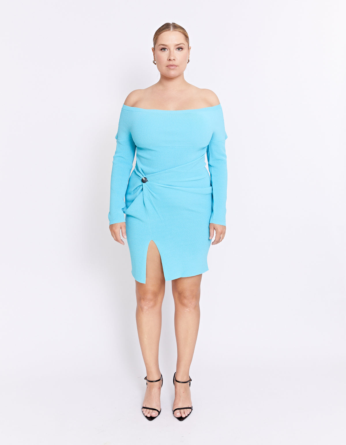 DEEMA KNIT DRESS | AQUA