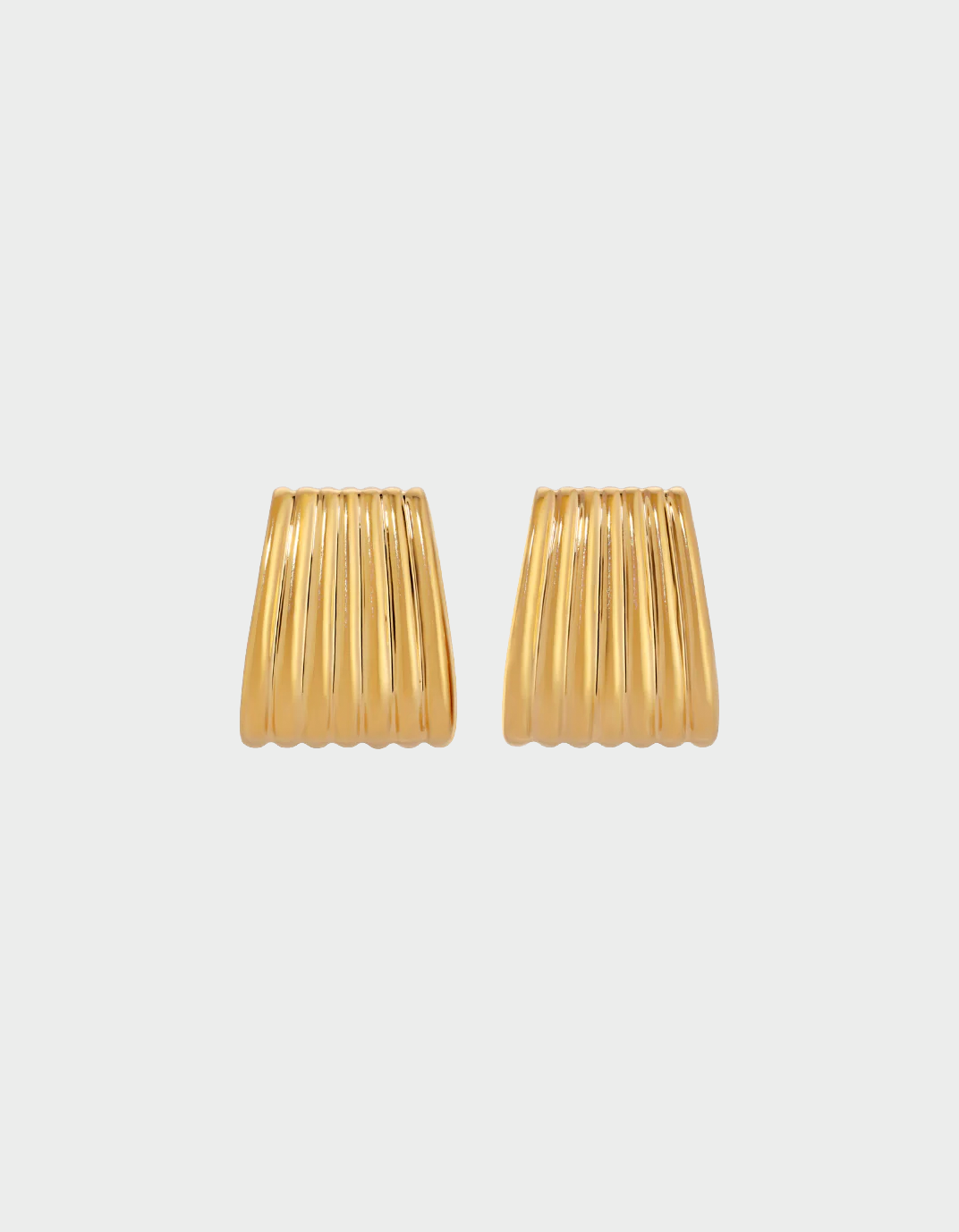 ASTRID RIBBED EARRINGS | GOLD