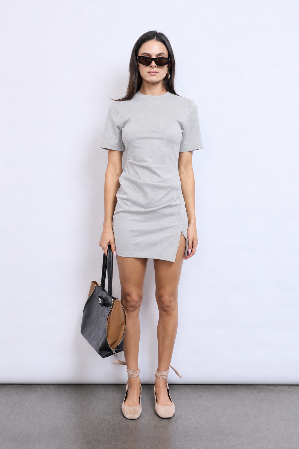 MINI PORTIA DRESS | GREY