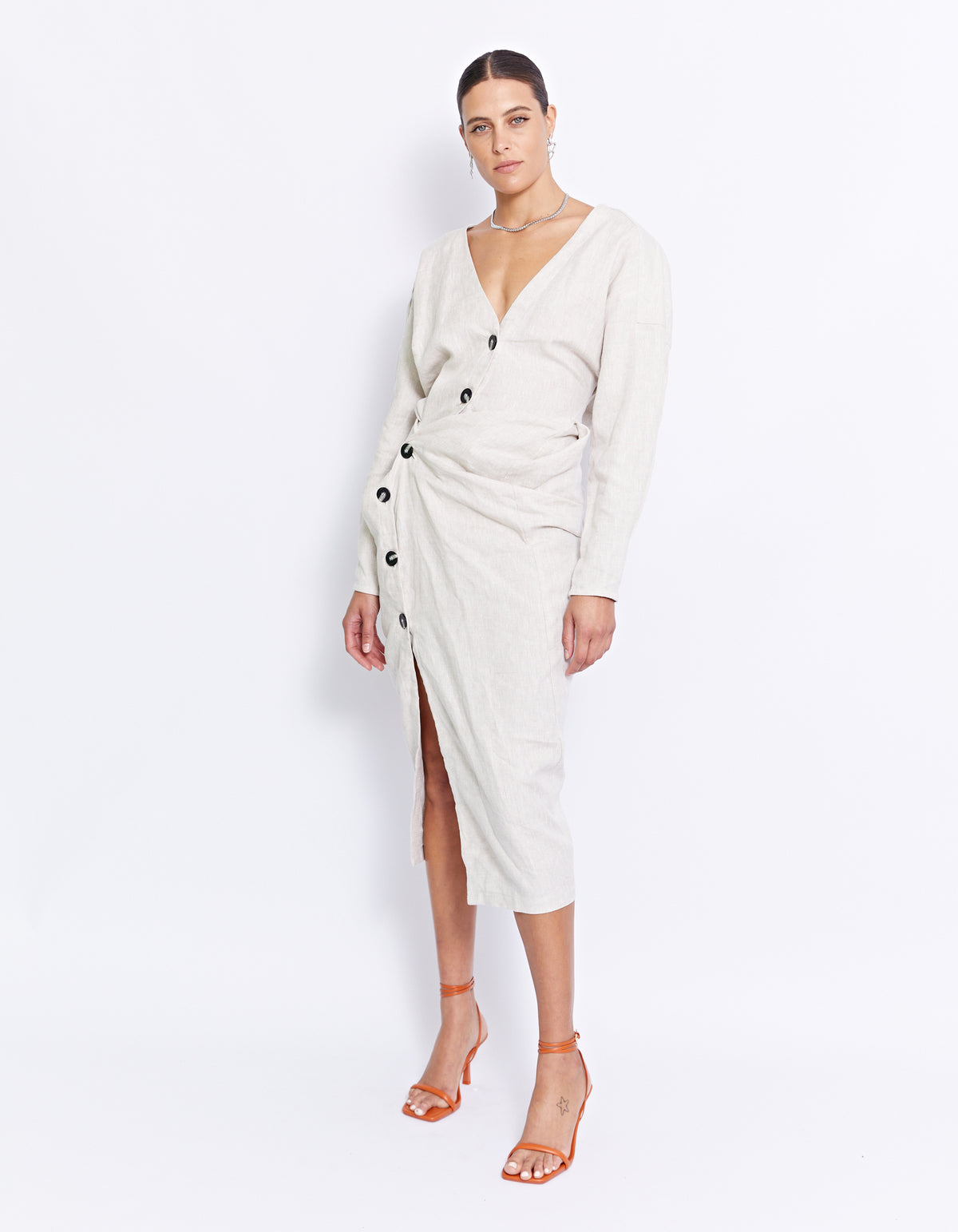 THE VITO TWIST DRESS | NATURAL