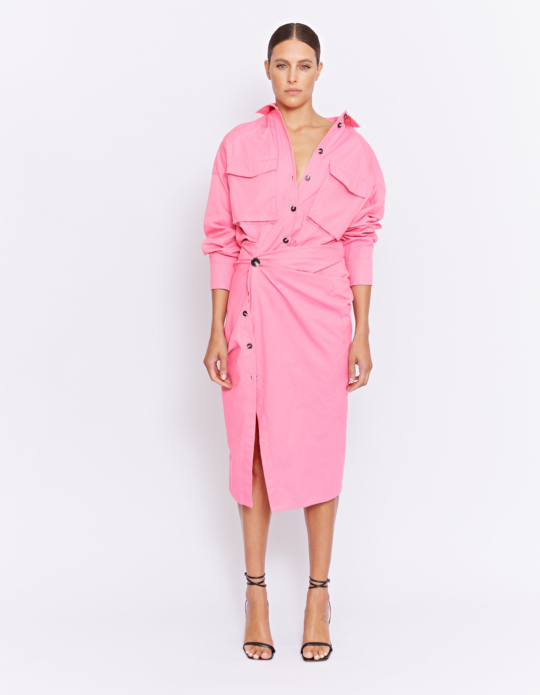 FORBES TWIST DRESS | PINK