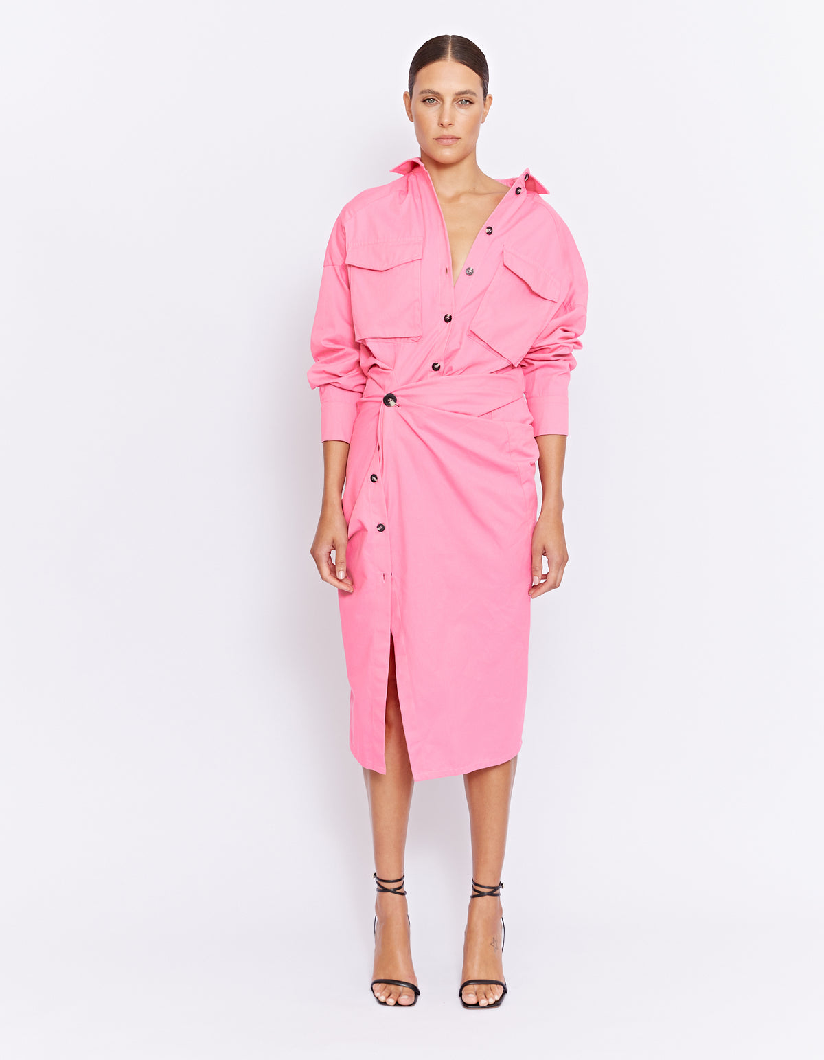 FORBES TWIST DRESS | PINK