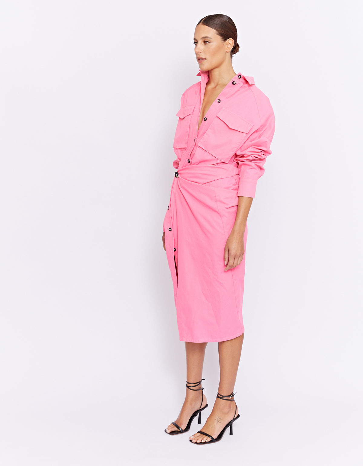 FORBES TWIST DRESS | PINK