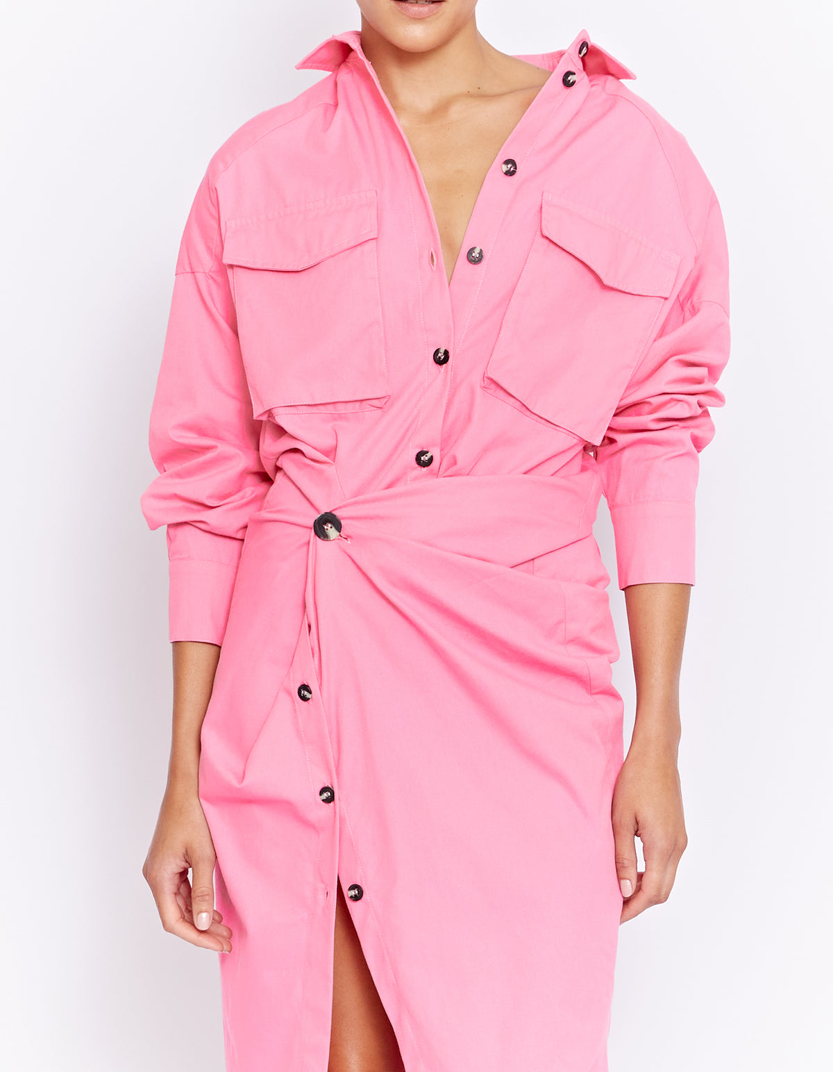 FORBES TWIST DRESS | PINK