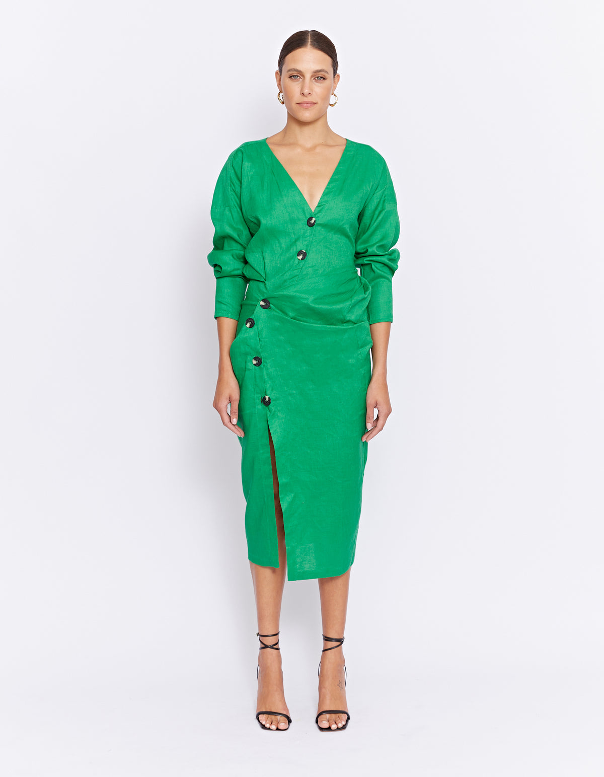 THE VITO TWIST DRESS | GREEN