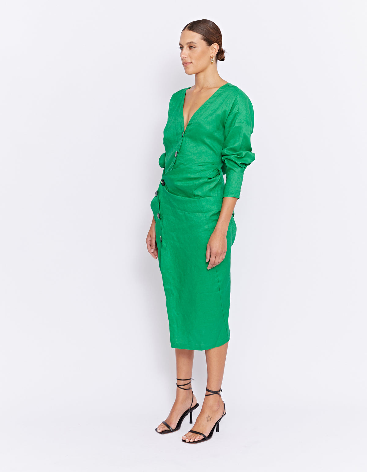 THE VITO TWIST DRESS | GREEN