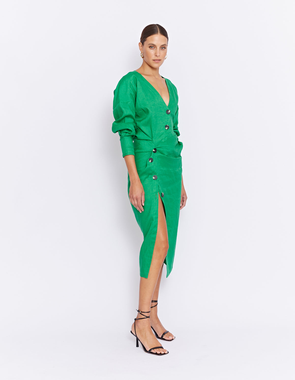 THE VITO TWIST DRESS | GREEN