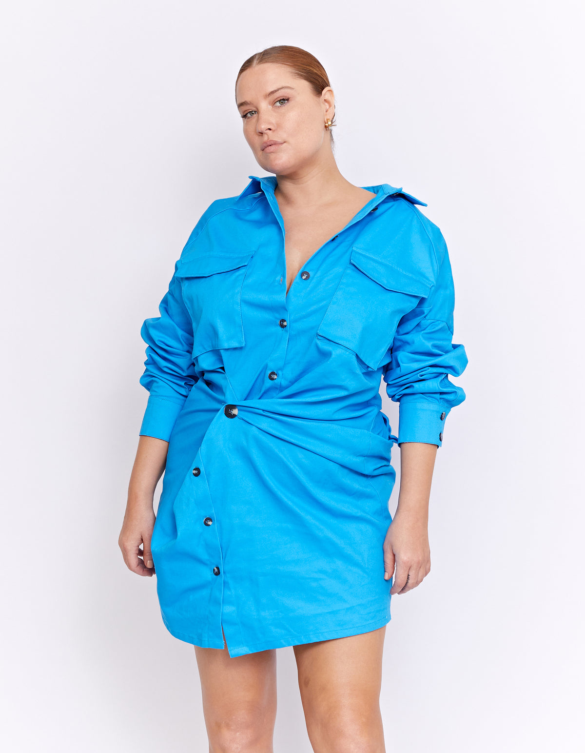 FORBES MINI DRESS | POOL BLUE