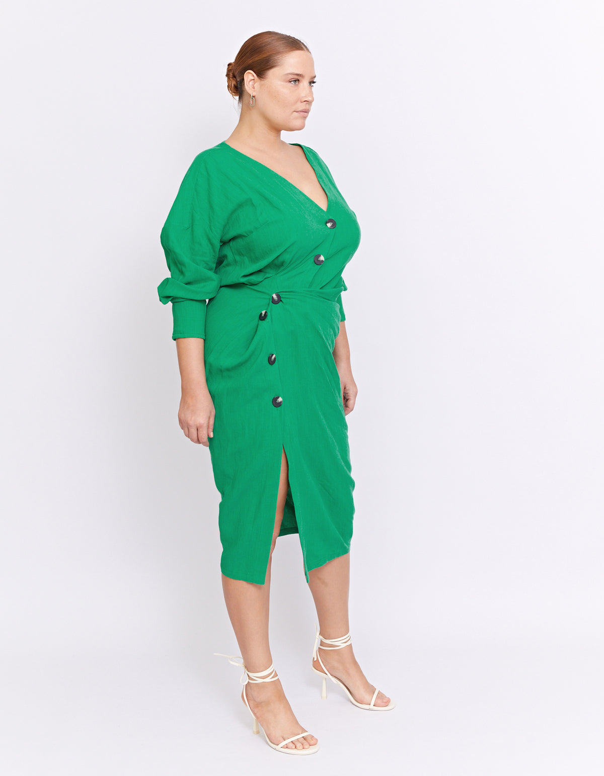 THE VITO TWIST DRESS | GREEN