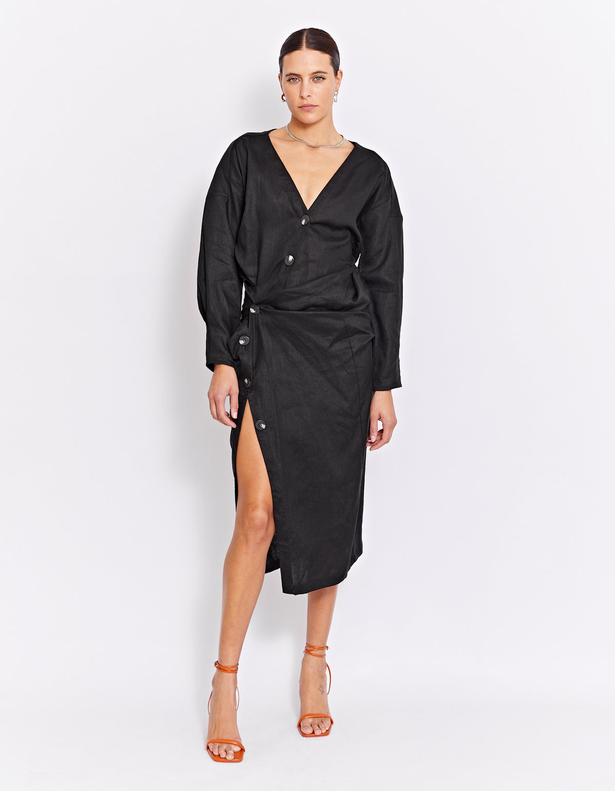 THE VITO TWIST DRESS | BLACK