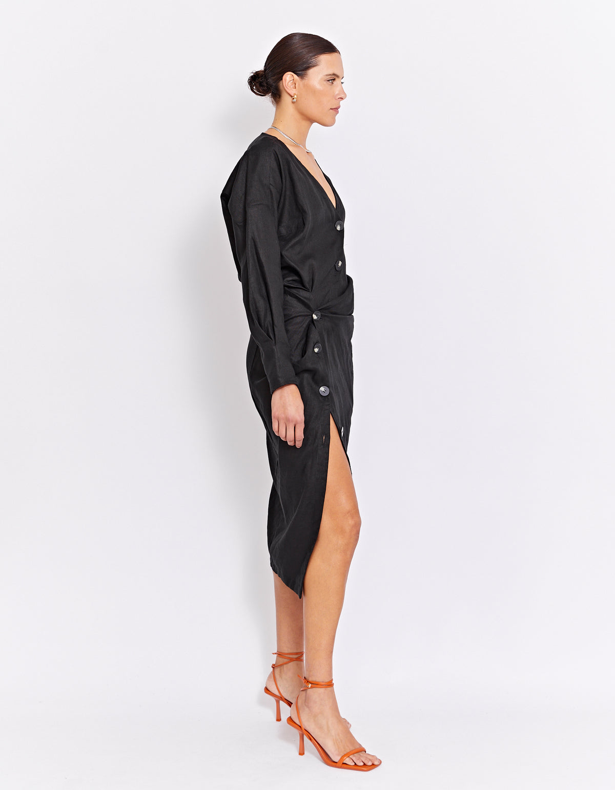 THE VITO TWIST DRESS | BLACK