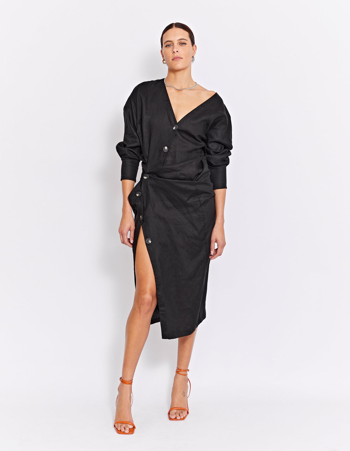 THE VITO TWIST DRESS | BLACK