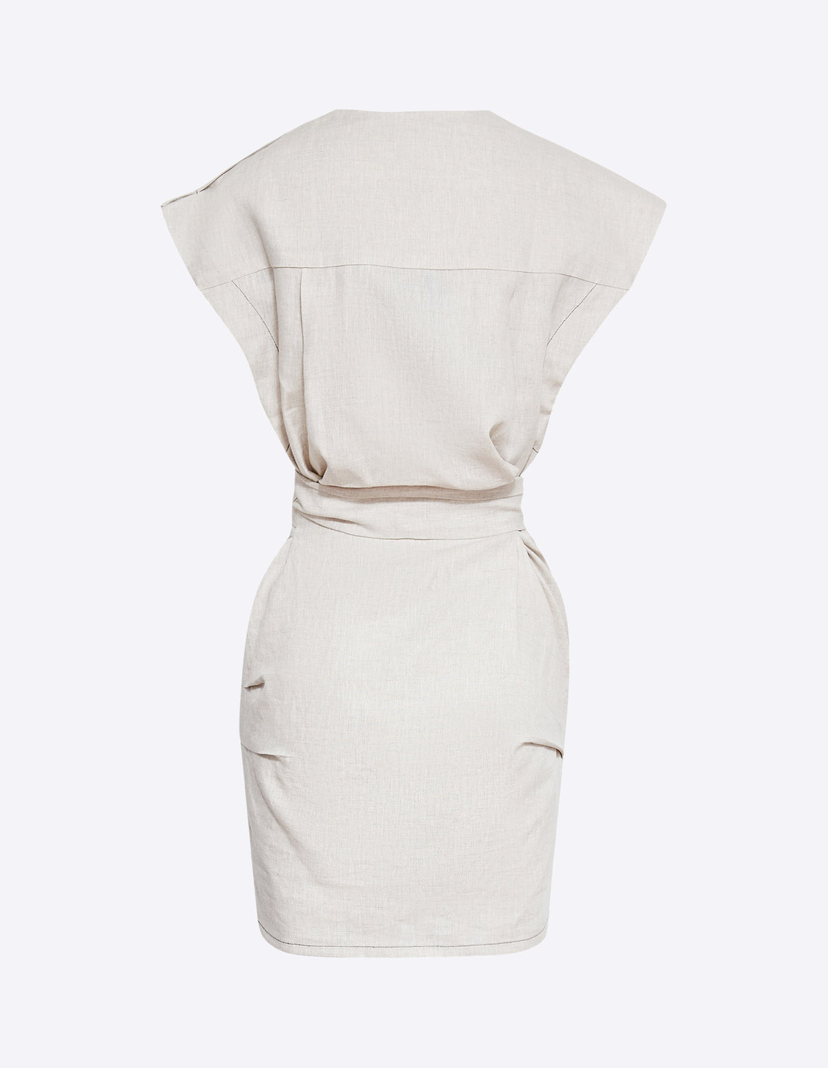 THE VITO MINI DRESS | NATURAL