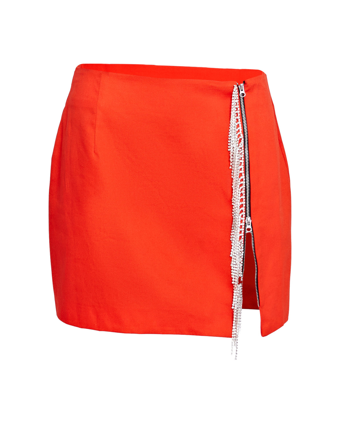 PALMER RHINESTONE SKIRT | SCARLET